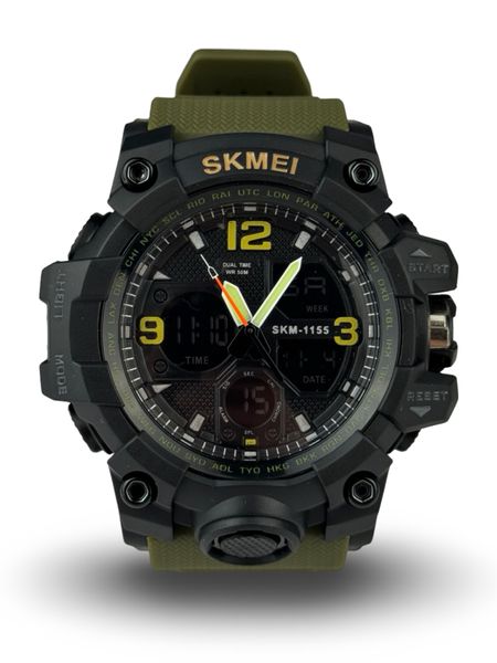 Протиударний годинник SKMEI 1155B Olive 078-00001-O фото