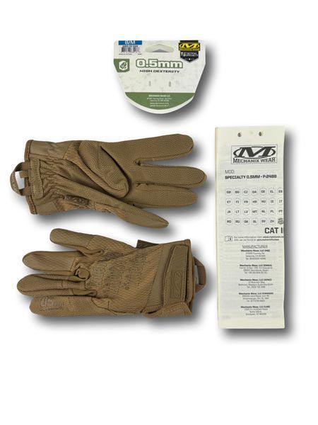Тактичні рукавички MECHANIX SPECIALTY 0.5 мм Койот Розмір M MSD-72-M фото