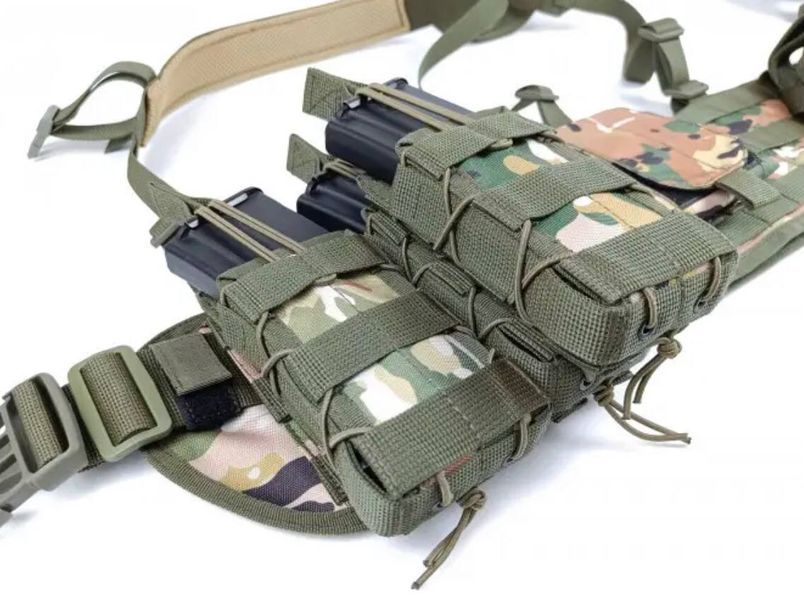 Підсумок під магазин АК/РПК одинарний відкритий Мультикам (MOLLE, підсумок на розгрузку, жилет, РПС) 1409-6 фото