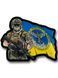ПАТЧ (НАШИВКА) "Воин с флагом" Разведка ПВХ 026-00016-U фото
