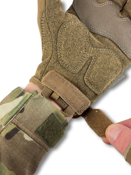 Тактичні безпалі рукавички MECHANIX M-PACT® Fingerless Койот Розмір M MFL-72-M фото