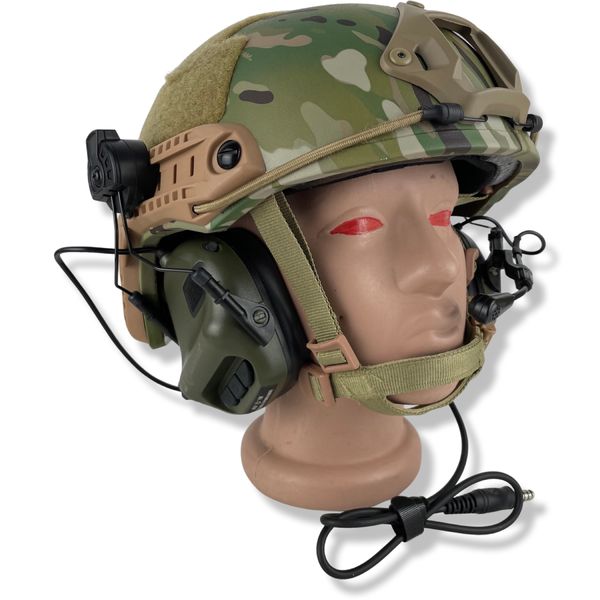 Активні навушники Earmor M32H Helmet Version | Foliage Green M32H фото