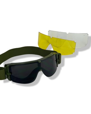 Тактичні захисні окуляри / балістична маска зі змінними лінзами mask фото