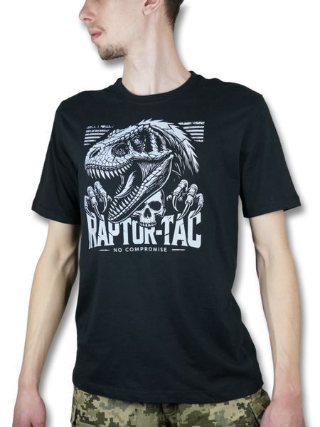 Military T-Shirt Raptor-Tac with Print Black 46/3 141-00221-B photo