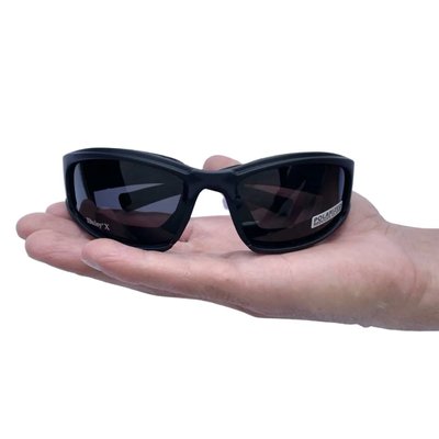 Захисні військові тактичні окуляри з поляризацією Daisy X7 Black та 4 комплекта лінз О-01 фото