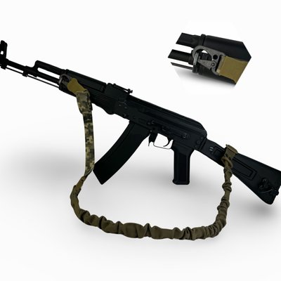 Ремінь збройовий одно/двоточковий еластичний RAGNAROK "FORSETI" Піксель SRT-4-P фото