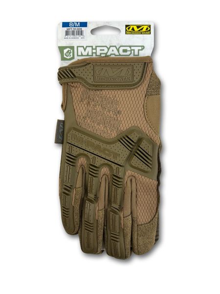 Рукавички MECHANIX M-PACT Койот Розмір S MPT-72 фото