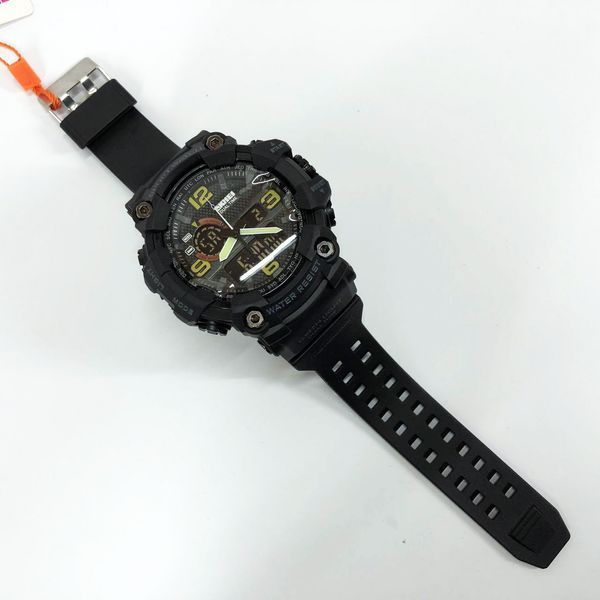 Годинник протиударний SKMEI 1520BK BLACK, Чорний 078-00027-B фото Годинник протиударний SKMEI 1520BK BLACK, Чорний 078-00027-B фото