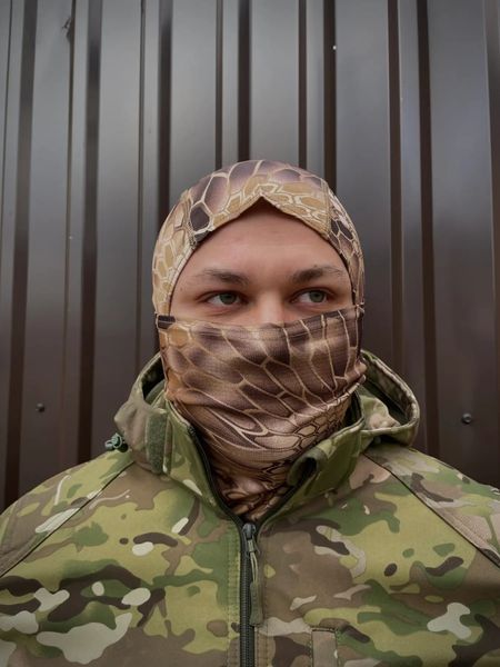 Tactical balaclava sand camouflage B1-2 photo