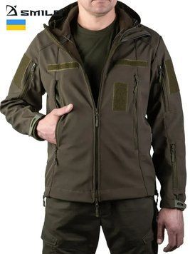 Тактична куртка SMILO soft shell, Олива, S 145-00085-O фото