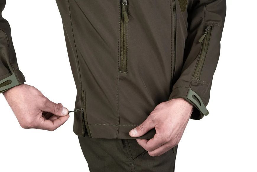 Тактична куртка SMILO soft shell, Олива, S 145-00085-O фото