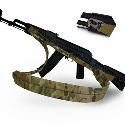 Ремінь збройовий RAGNAROK триточковий з широким наплічником "KRAKEN" carbine Мультикам RRM3K фото
