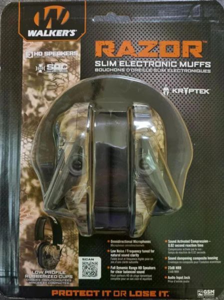 Активні захисні навушники Walker's Razor Slim Kryptek (KPT) GWP-RSEM-KPT фото