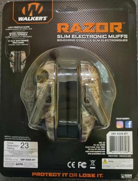 Активні захисні навушники Walker's Razor Slim Kryptek (KPT) GWP-RSEM-KPT фото