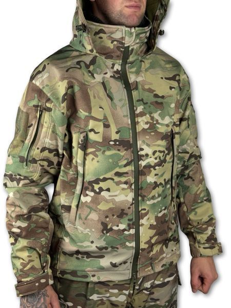 Military Jacket "Storm" Soft Shell with Fleece, Membrane MultiCam 44/3 145-00009-M photo