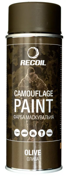 Фарба Маскувальна АЕРОЗОЛЬНА RECOIL Olive RECOIL-O фото