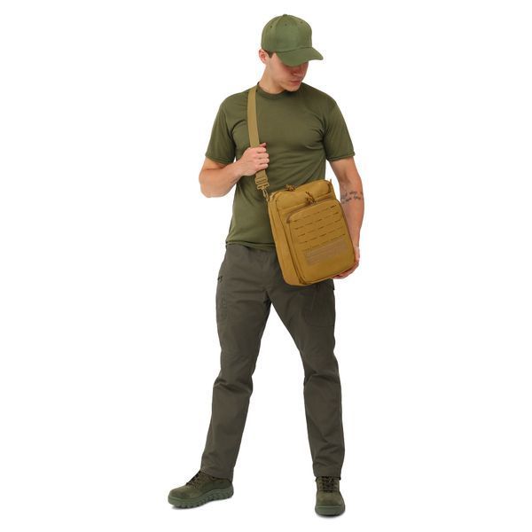 Tactical sling bag with one strap SILVER KNIGHT YF-273 (33&times;23&times;10 cm) 8 L Olive 081-00035-O photo