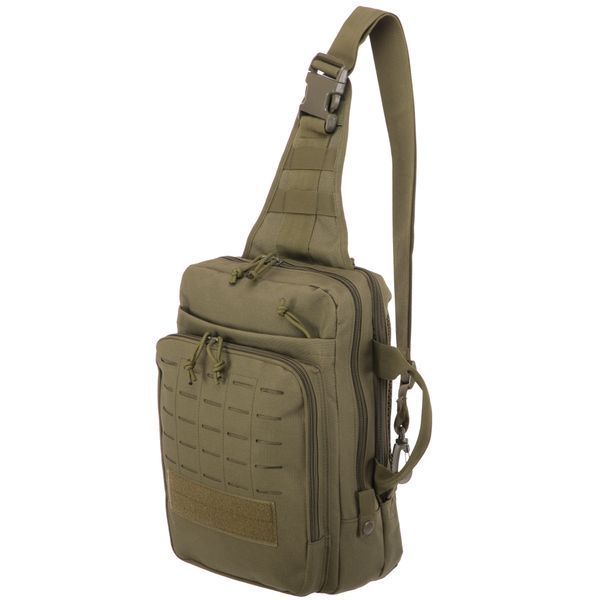 Tactical sling bag with one strap SILVER KNIGHT YF-273 (33&times;23&times;10 cm) 8 L Olive 081-00035-O photo