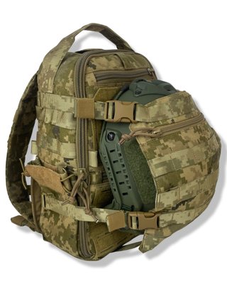 Рюкзак тактичний штурмовий з клапаном для шолома Warrior Spirit Піксель RS1 фото