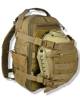 Рюкзак тактичний штурмовий з клапаном для шолома Warrior Spirit Койот  RS2 фото