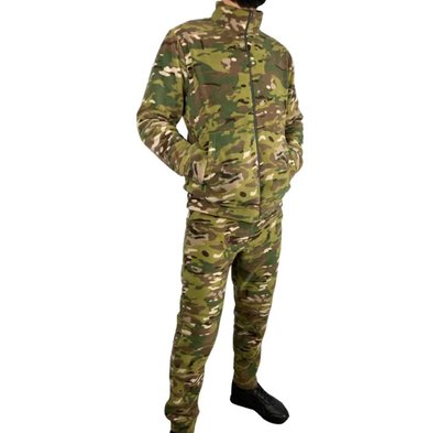 Тактичний флісовий костюм розмір 44/46 мультикам TK-01-M фото