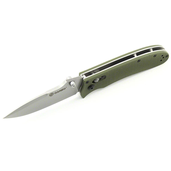 Ніж Ganzo G704: Drop-Point, 440C, G10, Axis Lock Олива 049-00030-B фото