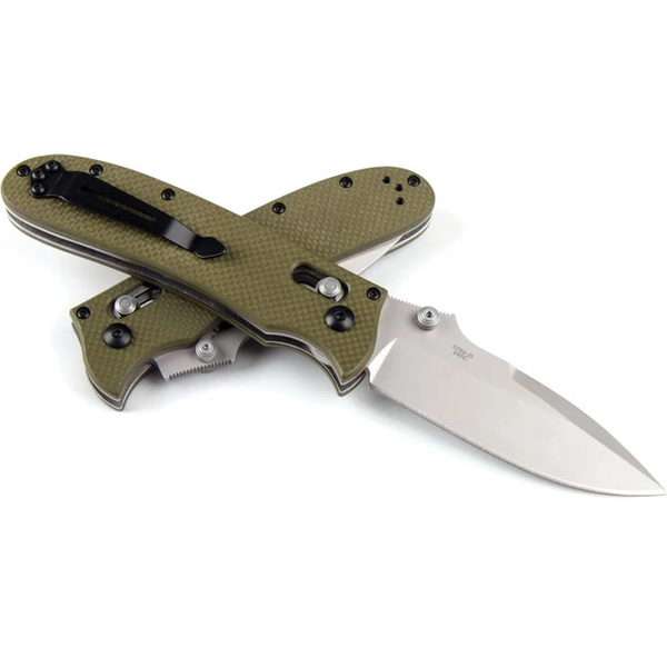 Ніж Ganzo G704: Drop-Point, 440C, G10, Axis Lock Олива 049-00030-B фото