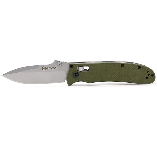 Ніж Ganzo G704: Drop-Point, 440C, G10, Axis Lock Олива 049-00030-B фото