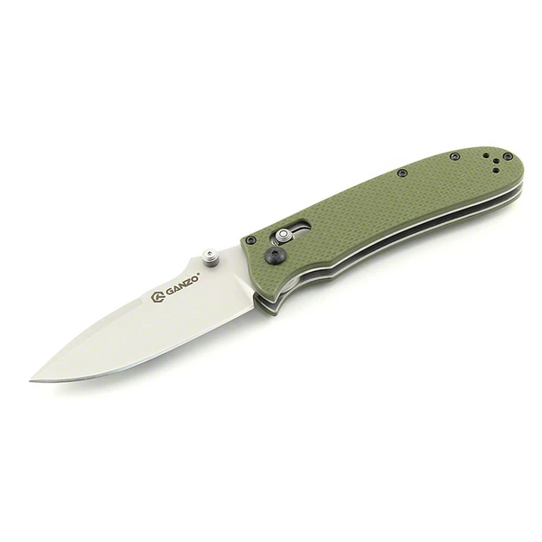 Ніж Ganzo G704: Drop-Point, 440C, G10, Axis Lock Олива 049-00030-B фото