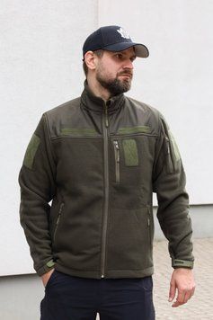 Флісова кофта SMILO simple, Олива, M 130-00348-O фото