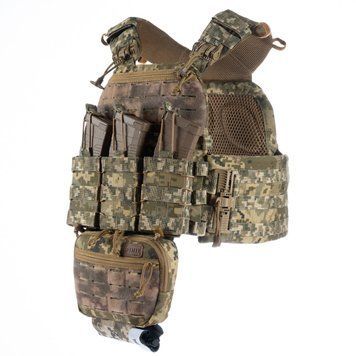 Плитоноска М7 PRO (15х30) (Піксель) + 4 підсумки 065-00058-P фото