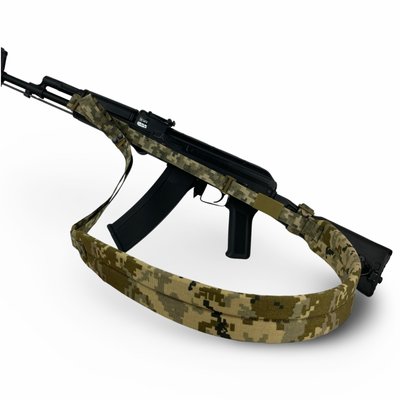 Ремінь збройовий RAGNAROK триточковий з широким наплічником "KRAKEN" sling  Піксель RRP3v2 фото