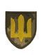 Шеврон ЗСУ Сухопутні війська (тризуб жовта нитка) Піксель NTZ-6 фото