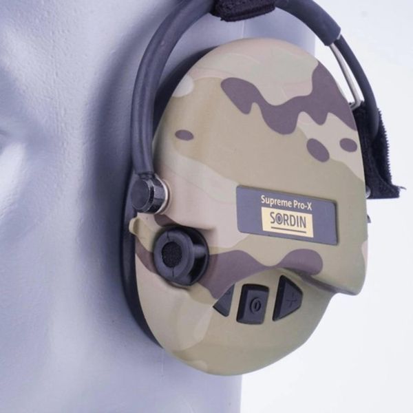 Активні навушники для стрільби Sordin Supreme Pro-X Neckband Multicam із заднім тримачем під шолом 76302-X-06-S фото Активні навушники для стрільби Sordin Supreme Pro-X Neckband Multicam із заднім тримачем під шолом 76302-X-06-S фото