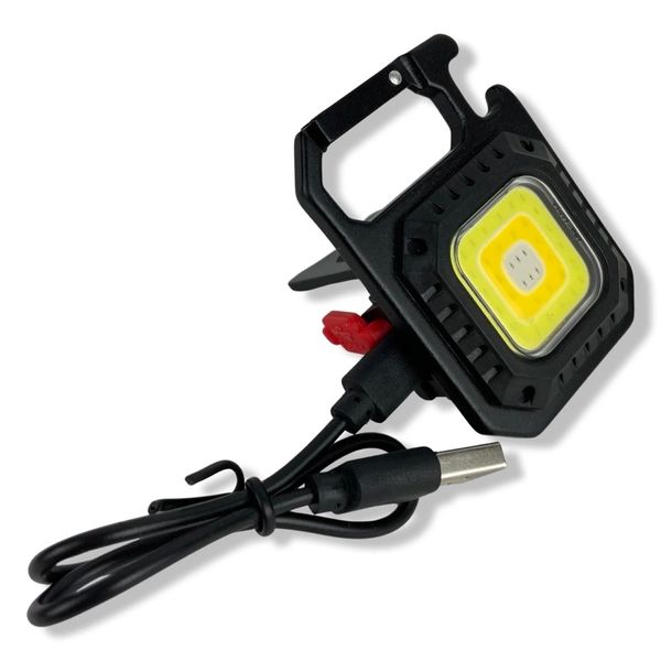 Міні СОВ ліхтар Rechargeable Keychain Light з магнітом та карабіном LC-1 фото