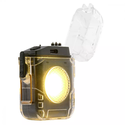 Акумуляторний LED ліхтарик D56-1 з запальничкою 54066 фото