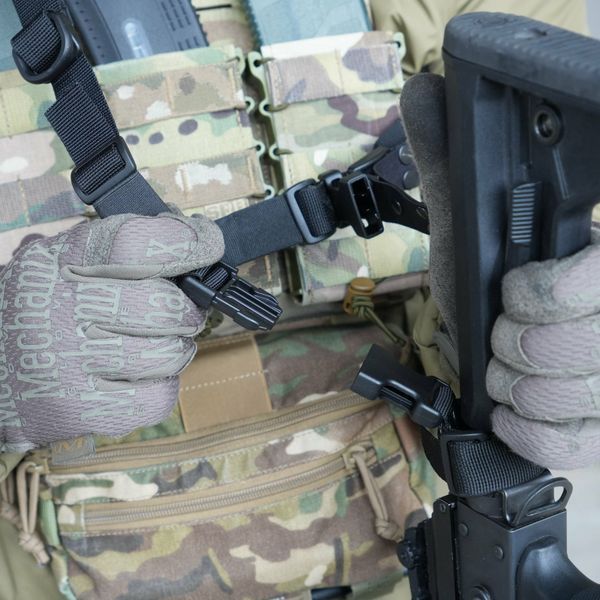 Збройовий ремінь RAGNAROK "KRAKEN" Gen.2 sling (Триточковий) Чорний KRAKEN-G2-SLING-B фото