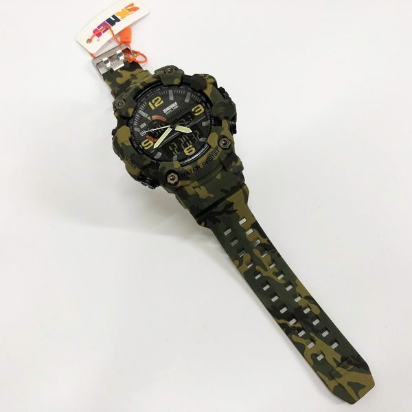 Годинник наручний чоловічий SKMEI 1520CMGN CAMO GREEN 078-00039-М фото