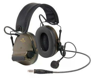 Активні тактичні навушники 3M PELTOR ComTac XPI Headset, NATO (MT20H682FB-86), вертикальні з 1 аудіовиходом J11 NATO та мікрофоном MT20H682FB-86 фото