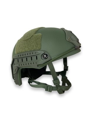 Каска шолом тактичний захист FAST NIJ IIIA балістичний шолом кевларовий Хакі | Ranger Green KV-1458 фото