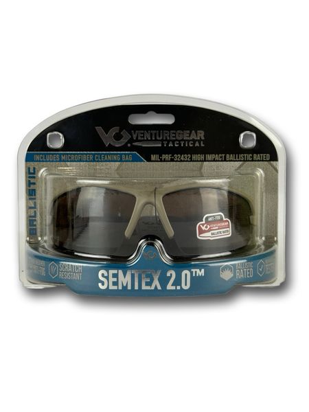 Окуляри захисні Venture Gear Tactical Semtex Tan (bronze) Anti-Fog Койот 156-00006-K фото