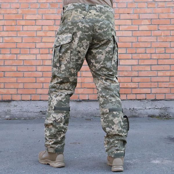 PREDATOR Tactical Pants with Knee Pads, Rip-Stop 80/20, Pixel, 48/4 136-01174-P photo