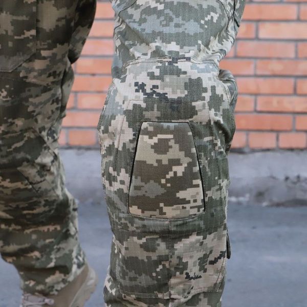 PREDATOR Tactical Pants with Knee Pads, Rip-Stop 80/20, Pixel, 48/4 136-01174-P photo