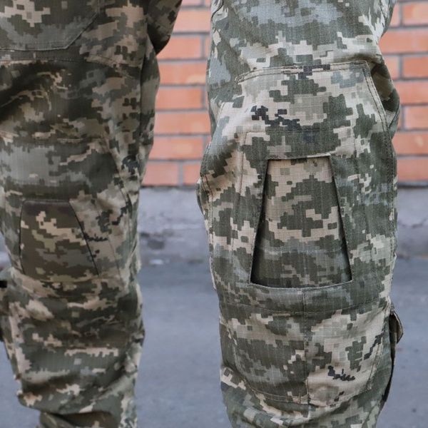 PREDATOR Tactical Pants with Knee Pads, Rip-Stop 80/20, Pixel, 48/4 136-01174-P photo