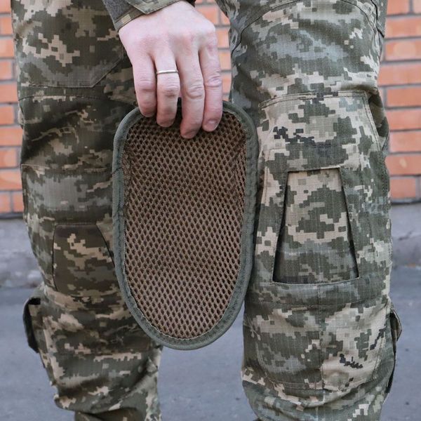 PREDATOR Tactical Pants with Knee Pads, Rip-Stop 80/20, Pixel, 48/4 136-01174-P photo