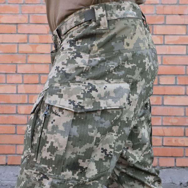 PREDATOR Tactical Pants with Knee Pads, Rip-Stop 80/20, Pixel, 48/4 136-01174-P photo