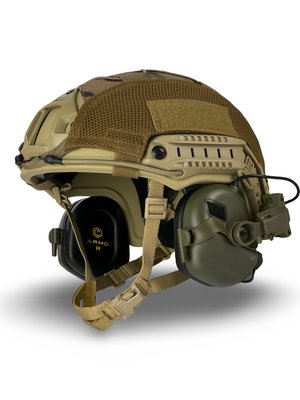 Комплект "FAST Helmet з навушниками EARMOR M31" Койот 054-00001-K фото