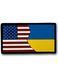 Патч (шеврон) "Прапор Укр/США" кольоровий ПВХ 026-00085-UA фото
