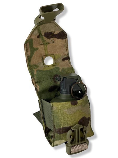 Подсумок под гранату Ф-1, РГД-5 CORDURA 1000D 11,5х7,5х5 см Мультикам UG-03 фото